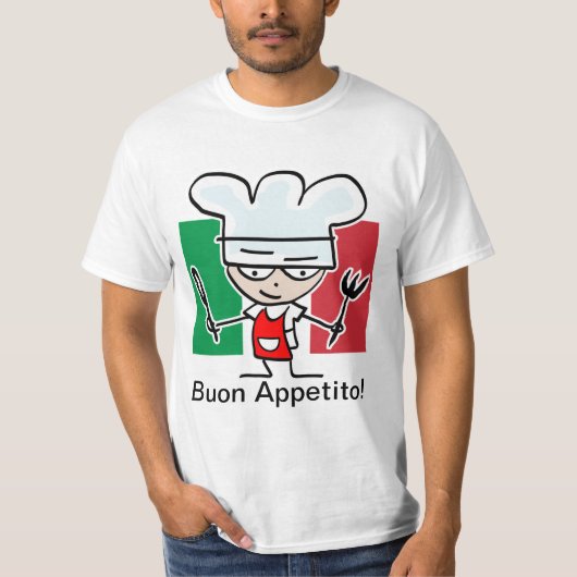 T - Shirtgeschenk für italienische Kochsköche T-Shirt (Vorderseite)