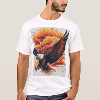 T-ShirtMajestic Eagle Graphic T - Shirt - Bold und