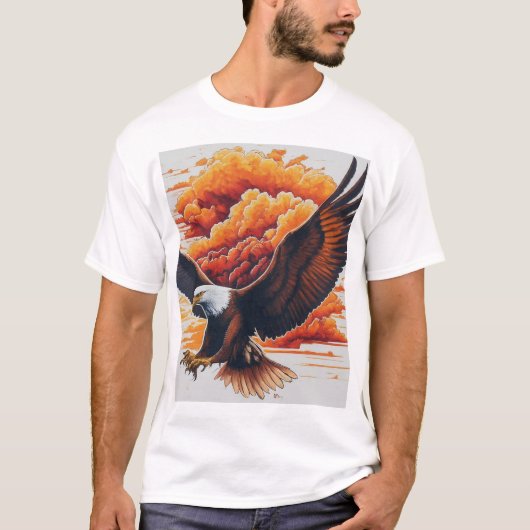 T-ShirtMajestic Eagle Graphic T - Shirt - Bold und (Vorderseite)