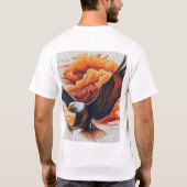 T-ShirtMajestic Eagle Graphic T - Shirt - Bold und (Rückseite)