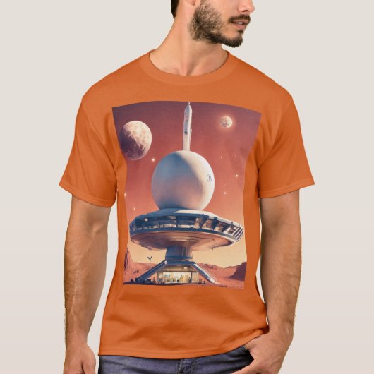 T-Shirts auf der Basis von Retro-Futuristischen Mo (Vorderseite)