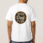 T-Shirts „Bester Vater aller Zeiten“ – Bold, stolz (Rückseite)