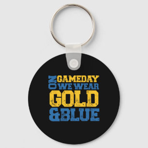 T-Shirts der Blue and Gold Game Day Group für High Schlüsselanhänger