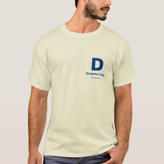 T-Shirts der Diabetes-die täglichen helle (Vorderseite)