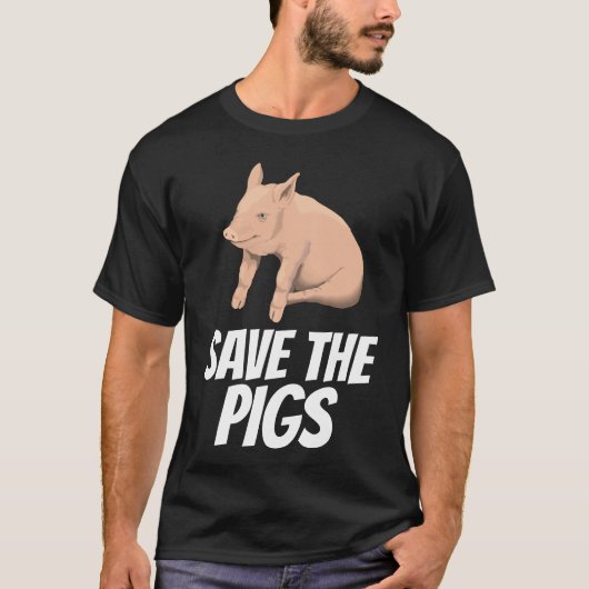 T-SHIRTS DER SCHWEINCHELN-T - SHIRT gerettet (Vorderseite)