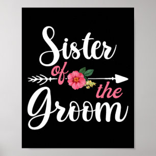 T-Shirts für die Schwester des Bräutigams2  Poster