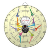 T-Shirts für die Spiegelei von Golf Widow Dartscheibe (vorne)