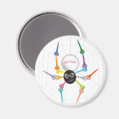 T-Shirts für die Spiegelei von Golf Widow Magnet (Vorderseite/Rückseite)