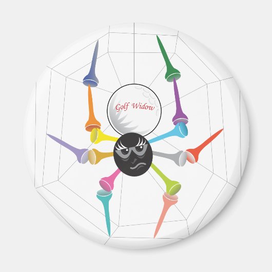 T-Shirts für die Spiegelei von Golf Widow Magnet (Vorne)