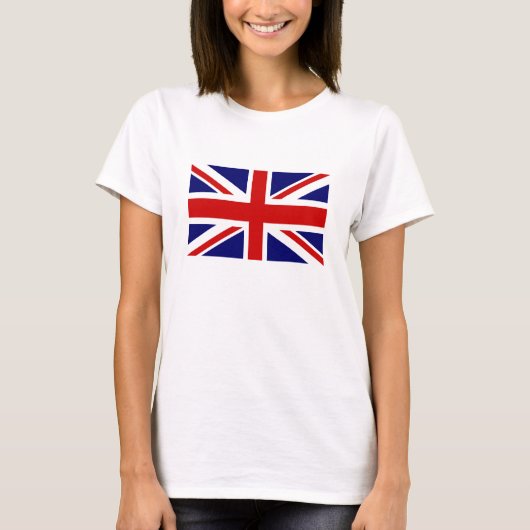 T-Shirts für Frauen mit Britischer Flagge (Vorderseite)