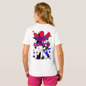 T-Shirts für Mädchen (Schwarz voll)