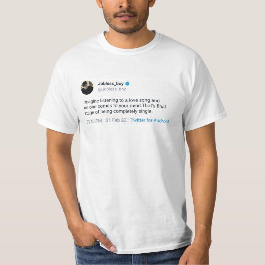 T-Shirts für Männer getweetet (Vorderseite)