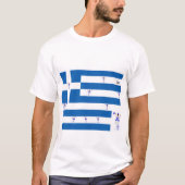T- Shirts / Griechische Flagge mit Evzones (Vorderseite)