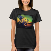 T-Shirts mit BlumenSonnenuntergang (Vorderseite)