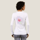 T-Shirts mit langen Ärmeln für Damen : Iris-Blume (Voller Rückseite)