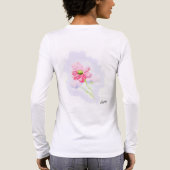 T-Shirts mit langen Ärmeln für Damen : Iris-Blume (Rückseite)