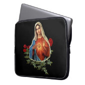 T-Shirts mit Mutter Maria Laptopschutzhülle (Vorderseite Links)