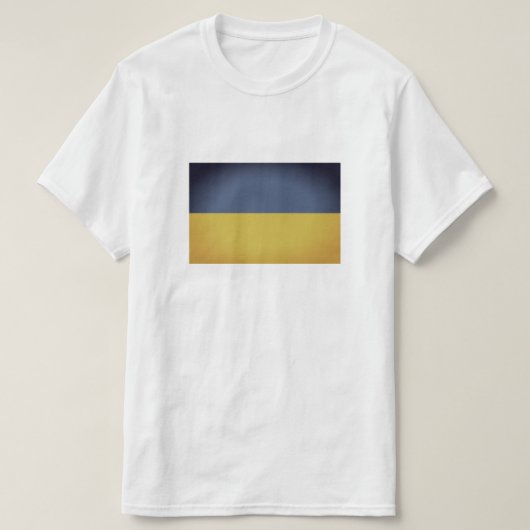 T-Shirts mit Vintager ukrainischer Flagge (Design vorne)