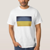 T-Shirts mit Vintager ukrainischer Flagge (Vorderseite)