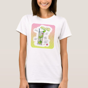 T-SHIRTS - MOJITO REZEPT COCKTAIL KUNST