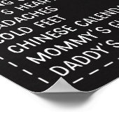 T-Shirts oder Tiaras Gender Reveal Alte Ehefrauen Poster (Ecke)