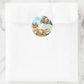 T-Shirts Osterkleber Runder Aufkleber (Tasche)