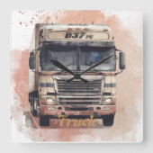 T-Shirts Quadratische Wanduhr (Vorderseite)