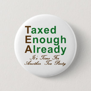 T - Shirts, Tassen und Knöpfe des Tee-Party-2009! Button