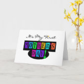 T - Shirts und -geschenk der helle Farberste Karte (Gelbe Blume)