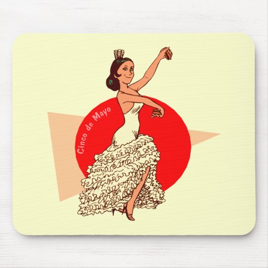 T - Shirts und Geschenke Cinco Des Mayo Mousepad (Vorne)
