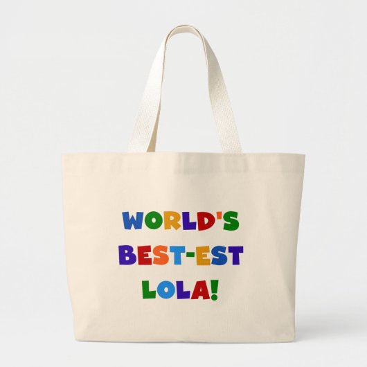 T-Shirts und Geschenke des Gut-est Lola der Welt Jumbo Stoffbeutel (Vorne)