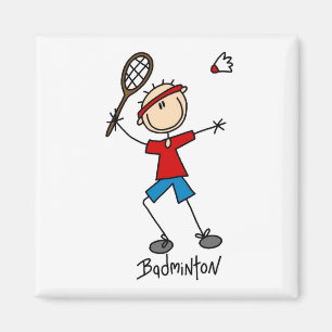 T-Shirts und Geschenke für Badminton-Spieler Magnet