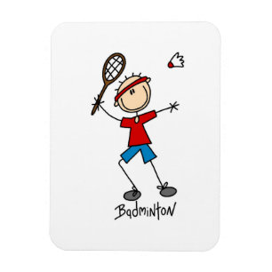 T-Shirts und Geschenke für Badminton-Spieler Magnet