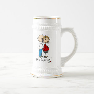 T-Shirts und Geschenke für das erwartende Paar Bierglas