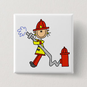 T-Shirts und Geschenke für Feuerwehrfrauen mit Sch Button