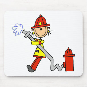 T-Shirts und Geschenke für Feuerwehrfrauen mit Sch Mousepad