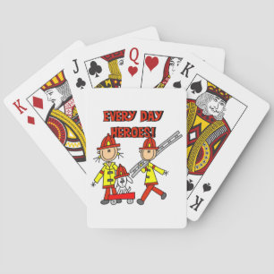T-Shirts und Geschenke für Helden des Alltags Feue Spielkarten