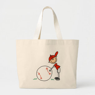 T-Shirts und Geschenke für Jungen Baseball individ Jumbo Stoffbeutel