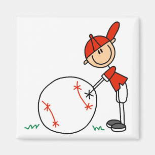T-Shirts und Geschenke für Jungen Baseball individ Magnet