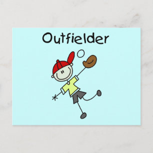 T-Shirts und Geschenke für Jungen-Outfielder Postkarte