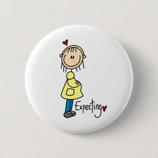 T-Shirts und Geschenke für werdende Mütter Button (Vorderseite)