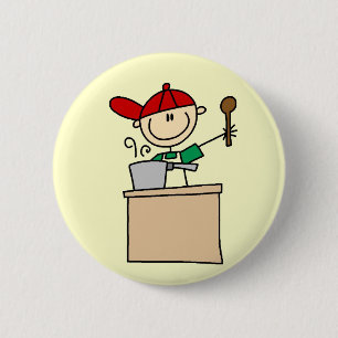 T-Shirts und Geschenke mit männlicher Strichmännch Button