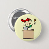 T-Shirts und Geschenke mit männlicher Strichmännch Button (Vorne & Hinten)