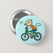 T-Shirts und Geschenke mit männlicher Strichmännch Button (Vorne & Hinten)