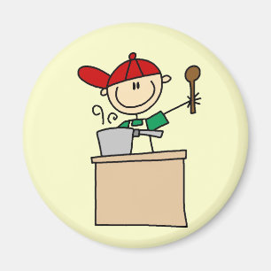 T-Shirts und Geschenke mit männlicher Strichmännch Magnet