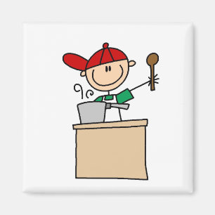 T-Shirts und Geschenke mit männlicher Strichmännch Magnet
