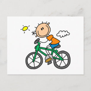 T-Shirts und Geschenke mit männlicher Strichmännch Postkarte