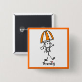 T-Shirts und Geschenke mit Stäbchenfigur beim Fall Button (Vorne & Hinten)
