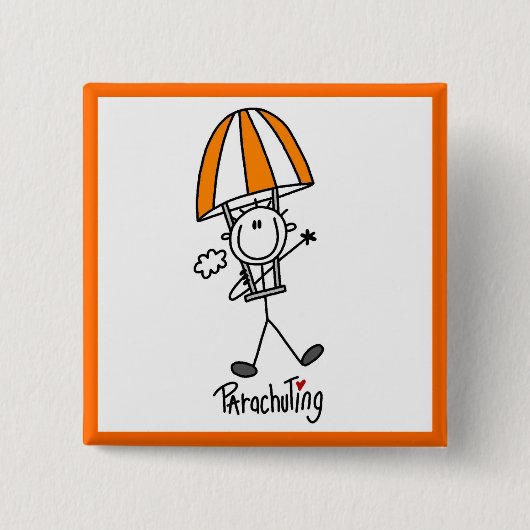 T-Shirts und Geschenke mit Stäbchenfigur beim Fall Button (Vorderseite)