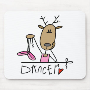 T-Shirts und Geschenke mit Tänzer-Rentier Mousepad